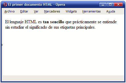 primer documento HTML